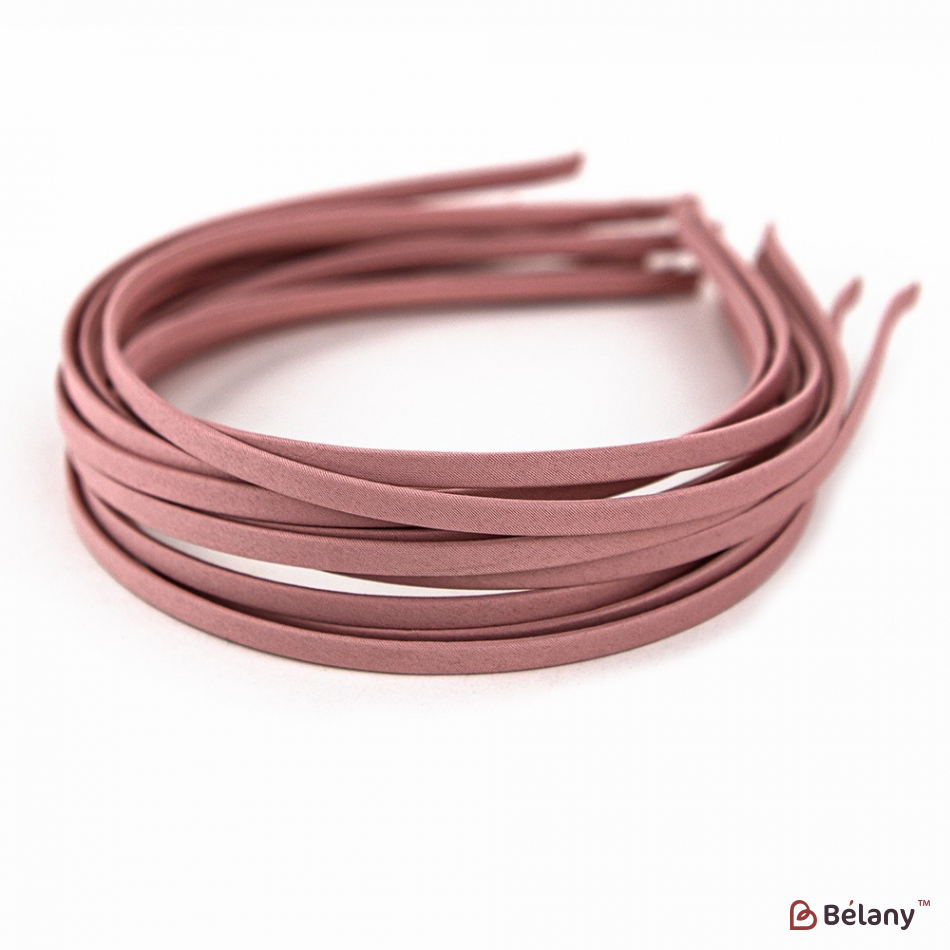 Обруч ободок атлас рожевий S