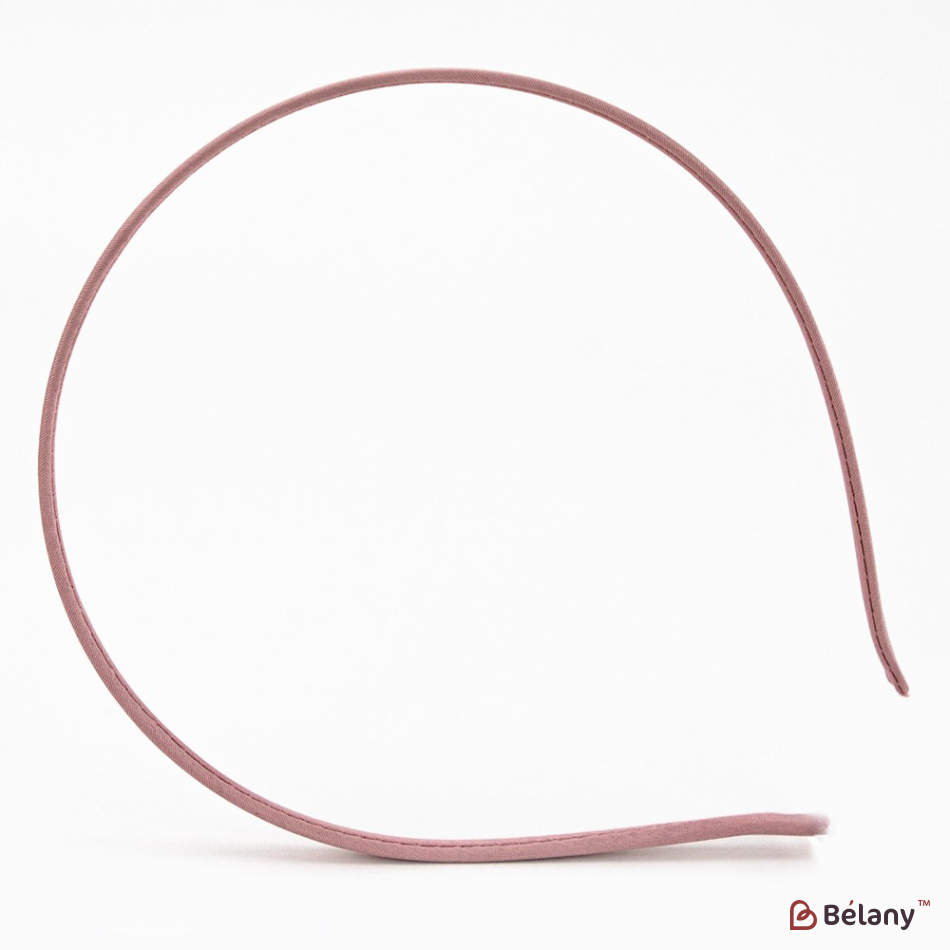 Обруч ободок атлас рожевий S | 4