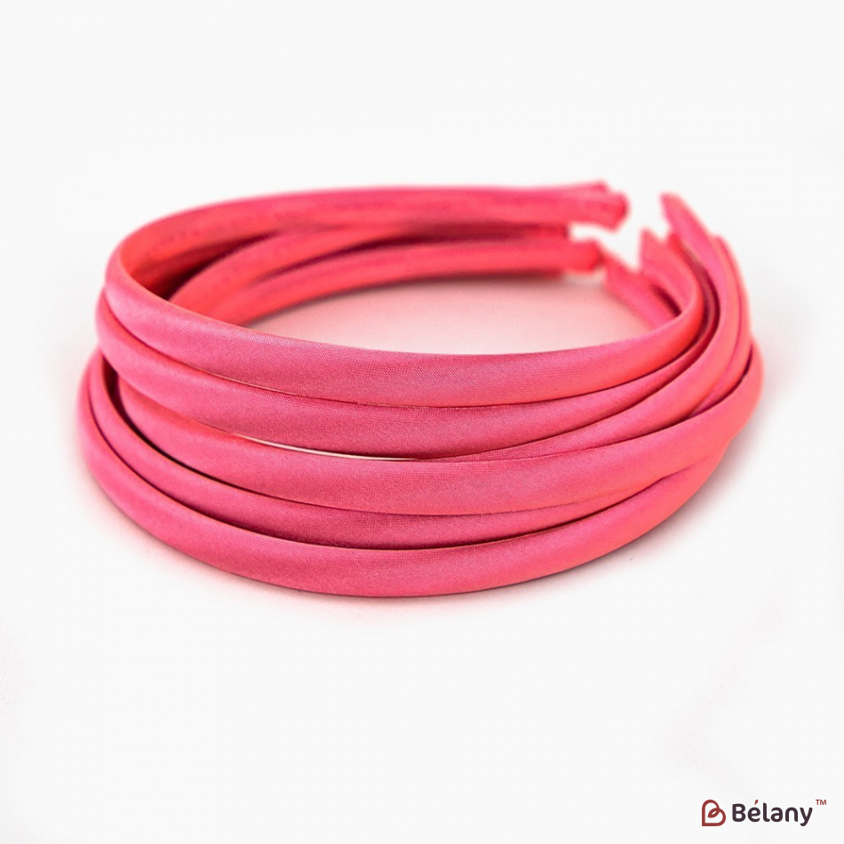 Обруч атлас рожевий