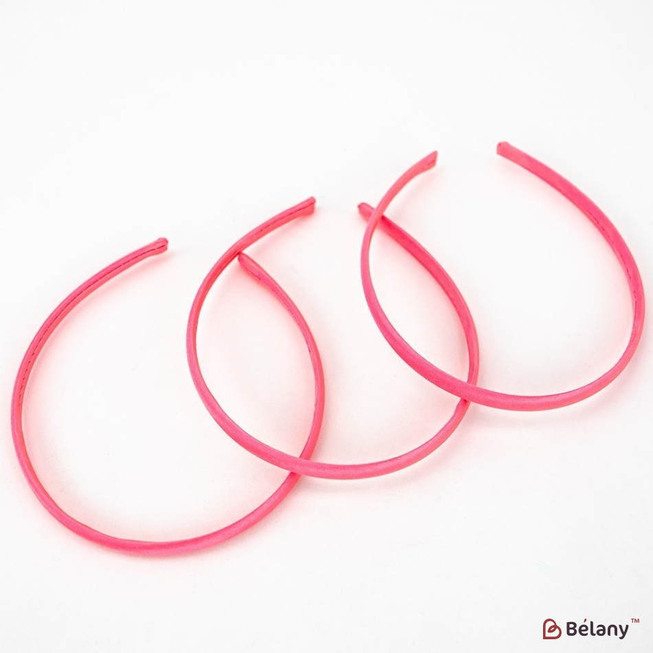Обруч атлас рожевий | 2