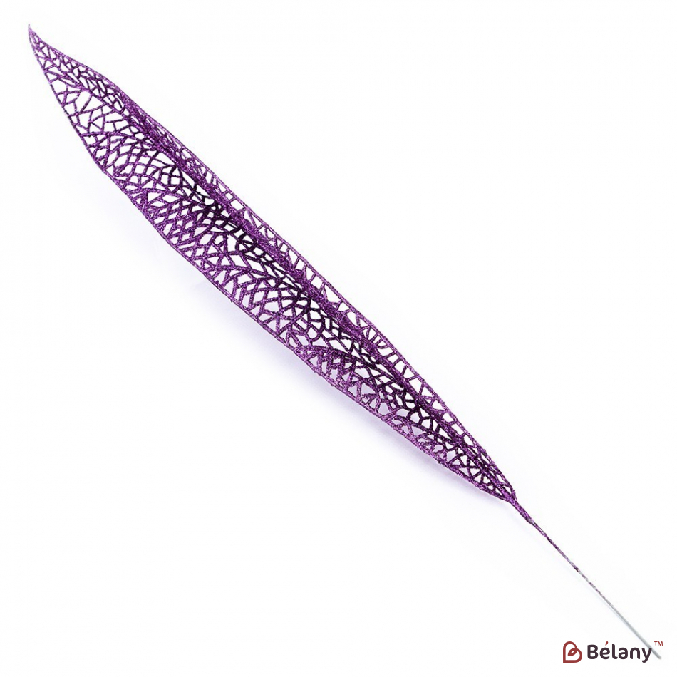 Новогодний декор "Ветка" фиолетовая