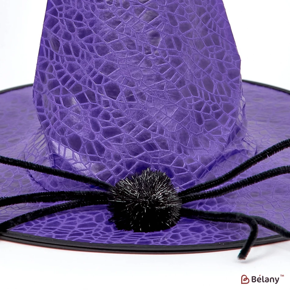 Колпак ведьмы "Spider" фиолетовый | 2