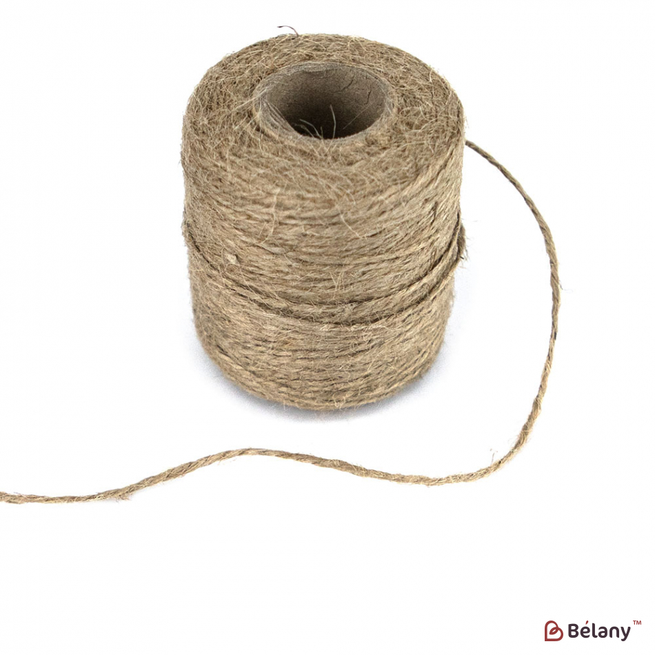 Бечевка джут натуральная льняная "Нитка" (100г) | 2