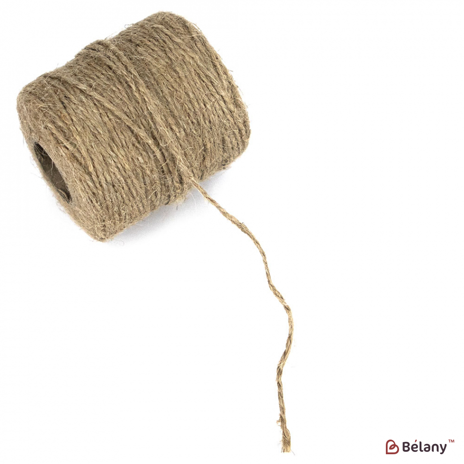 Бечевка джут натуральная льняная "Нитка" (100г) | 3