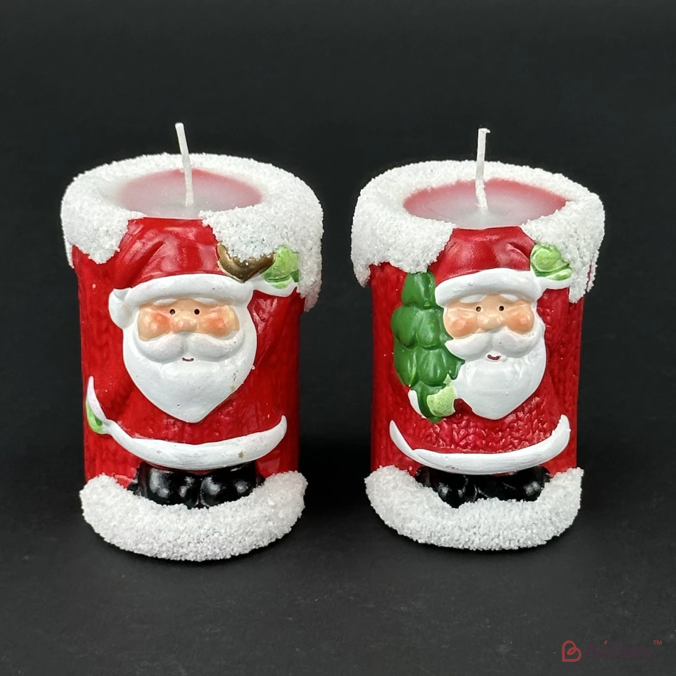 Свеча парафиновая "Santa" набор из 4 шт. | 2