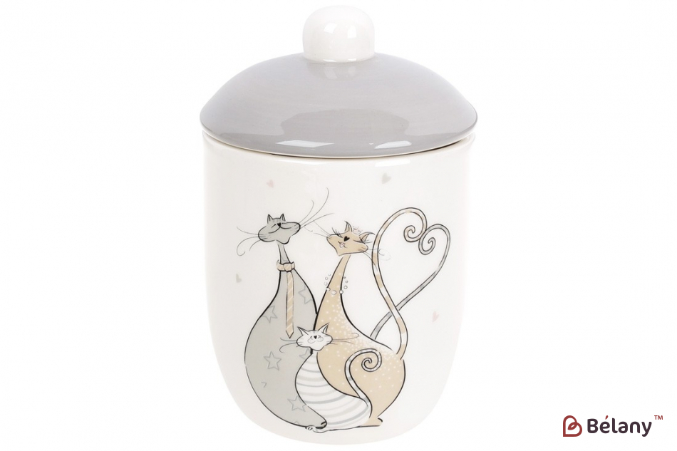 Банка керамічна "Cats family" 520 мл
