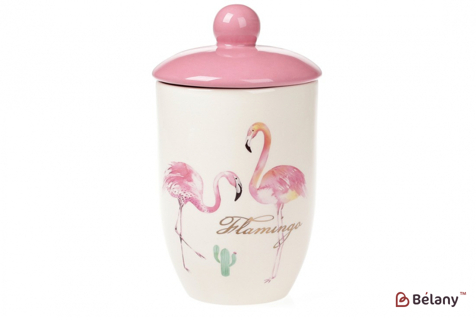 Банка керамічна "Pink Flamingo" 800 мл