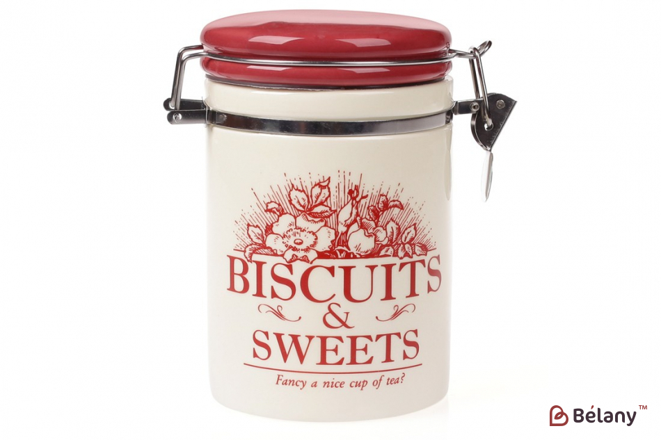 Банка керамічна з металевою застібкою "Biscuits" 700 мл