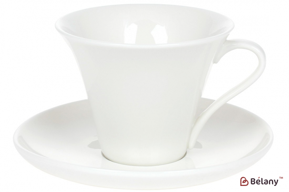 Фарфоровая чайная пара (чашка, блюдце) " Ideal"