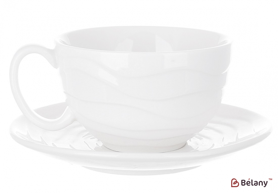 Фарфоровая чайная пара (чашка, блюдце) " Puer"