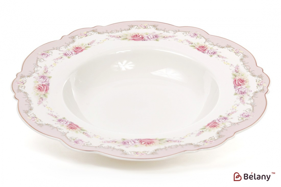 Порцелянова обідня тарілка "Rosa" D23.2