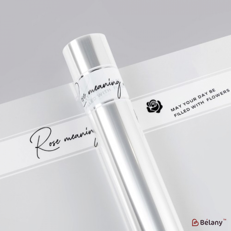 Прозрачная калька для цветов "Meaning white"