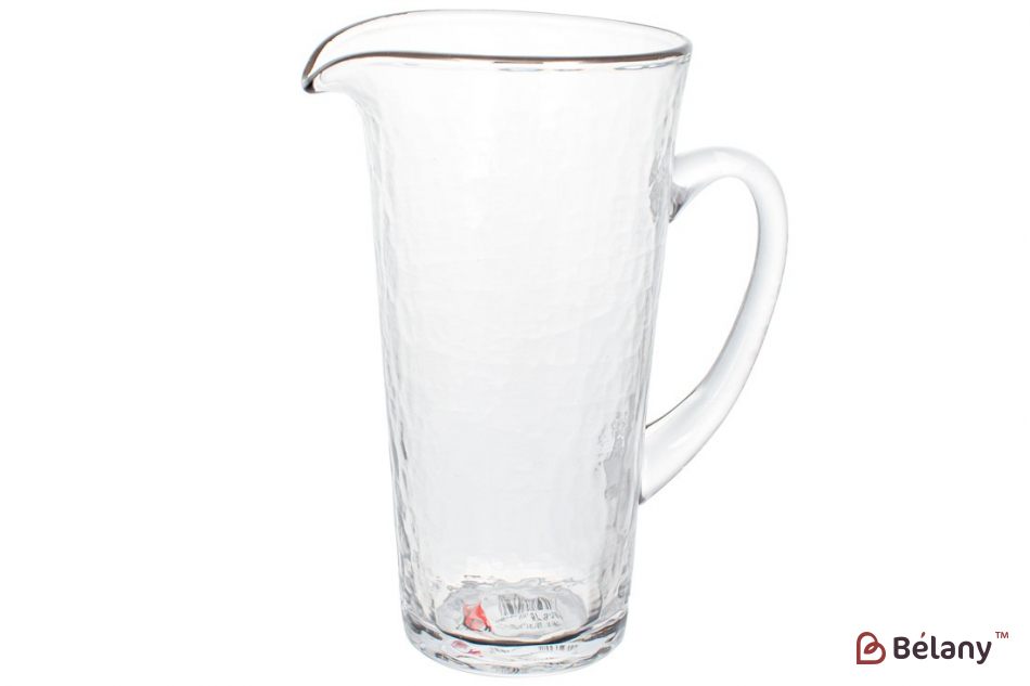 Стеклянный кувшин 1,5 л "Merida Silver", прозрачный с серебряным кантом