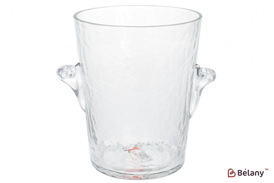 Скляне відро для льоду 2,7 л "Isla", прозоре