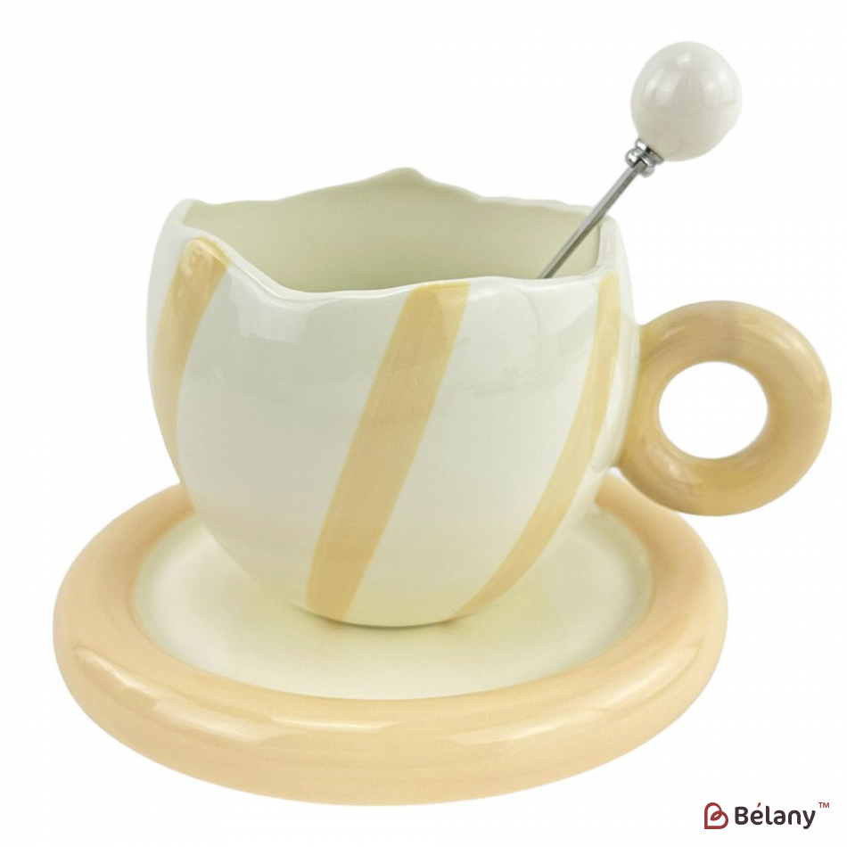 Керамічні чашки "Purr Purr" набір із 4шт. | 3