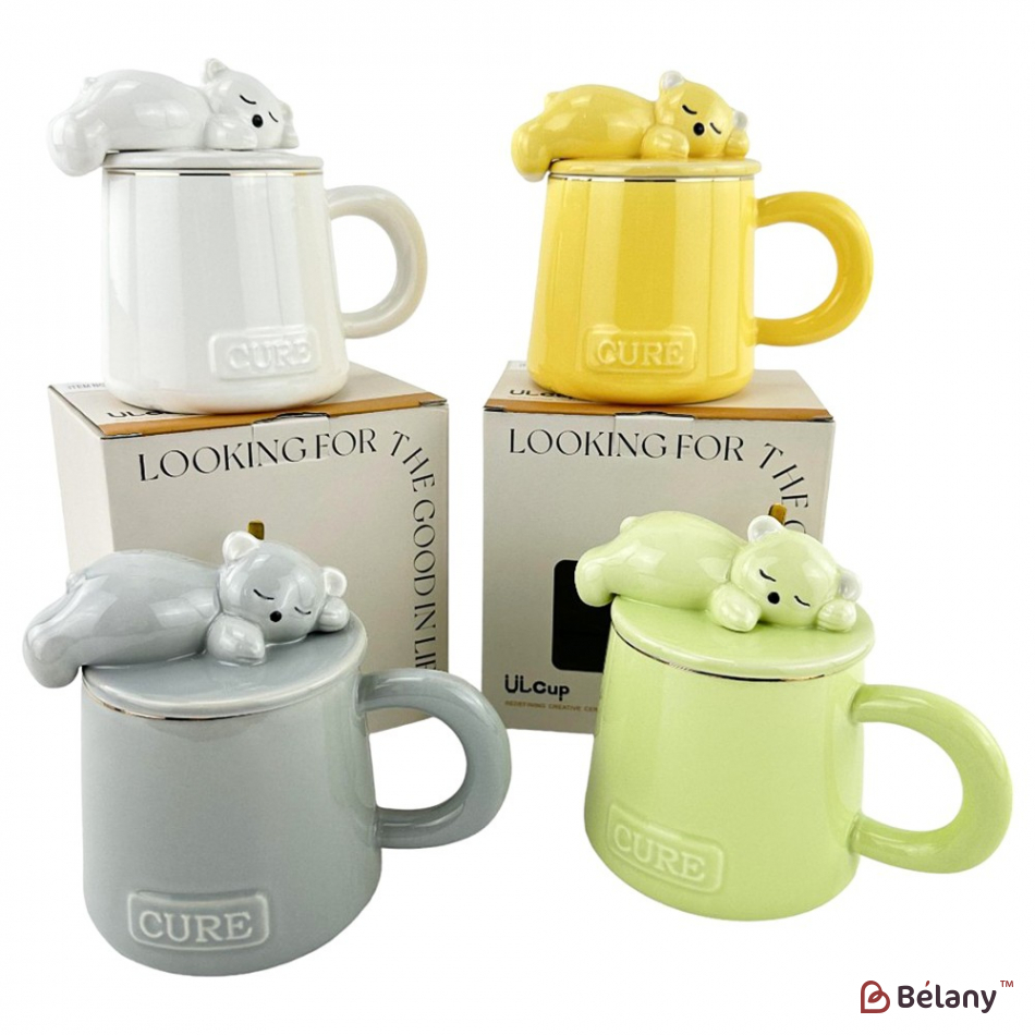 Керамічні чашки "Sleepy" набір із 4шт.