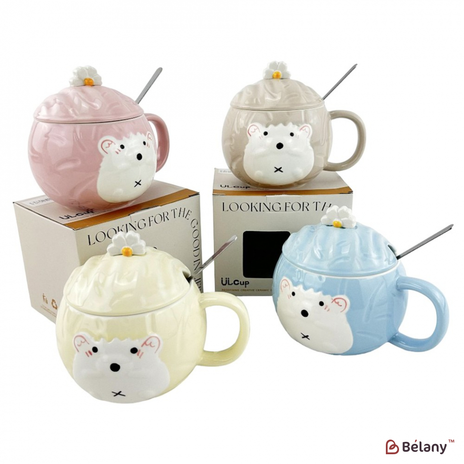 Керамічні чашки "Hedgehog" набір із 4шт.