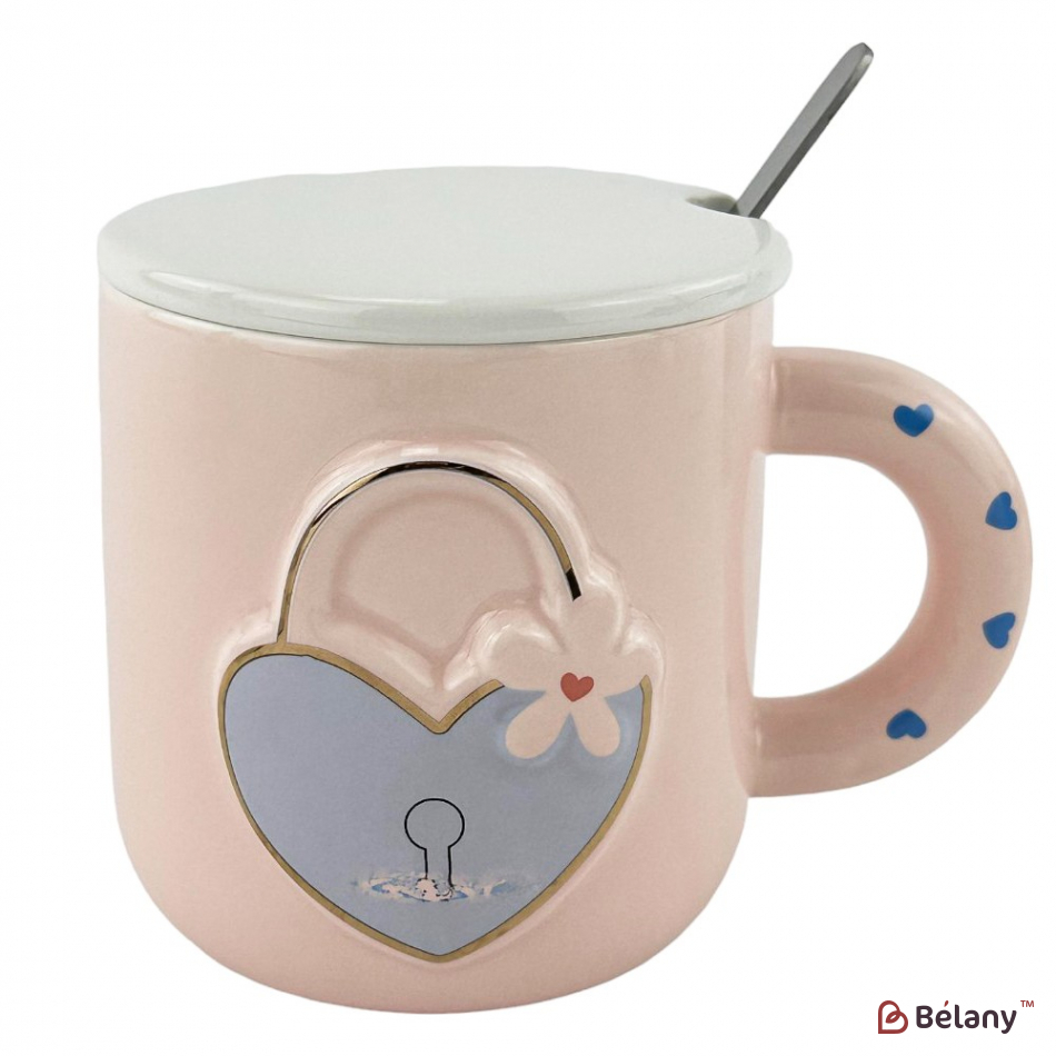 Керамічні чашки "Love unlock" набір із 4шт. | 2