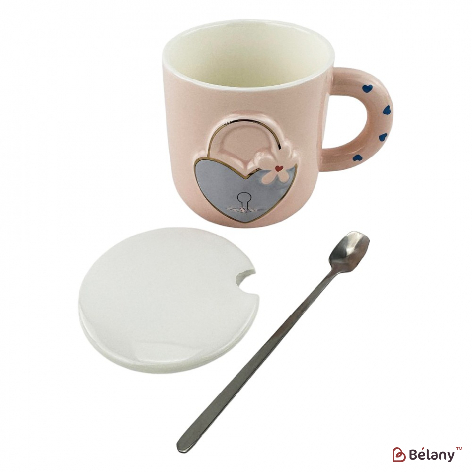 Керамічні чашки "Love unlock" набір із 4шт. | 3