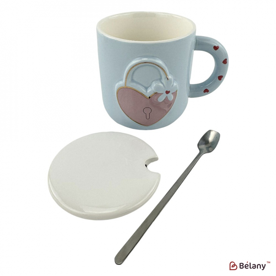 Керамічні чашки "Love unlock" набір із 4шт. | 5