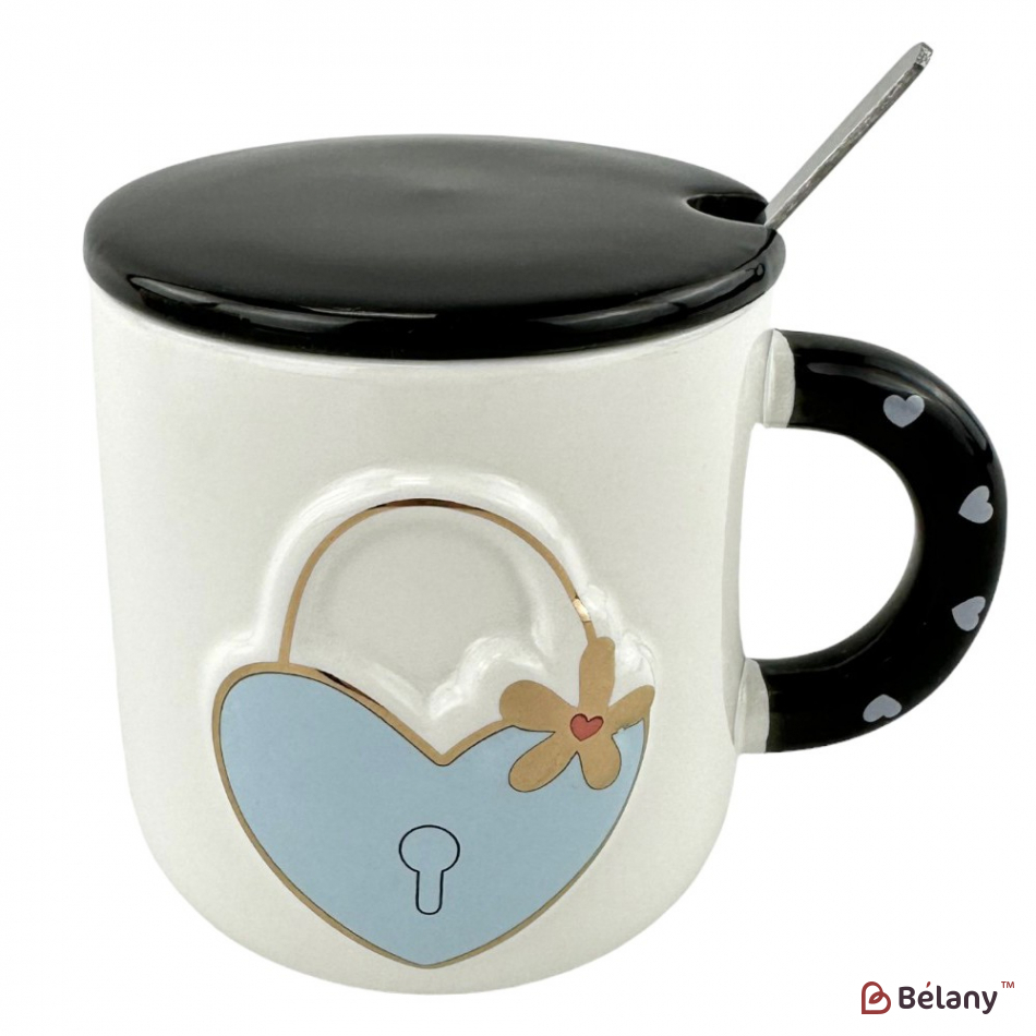 Керамічні чашки "Love unlock" набір із 4шт. | 6