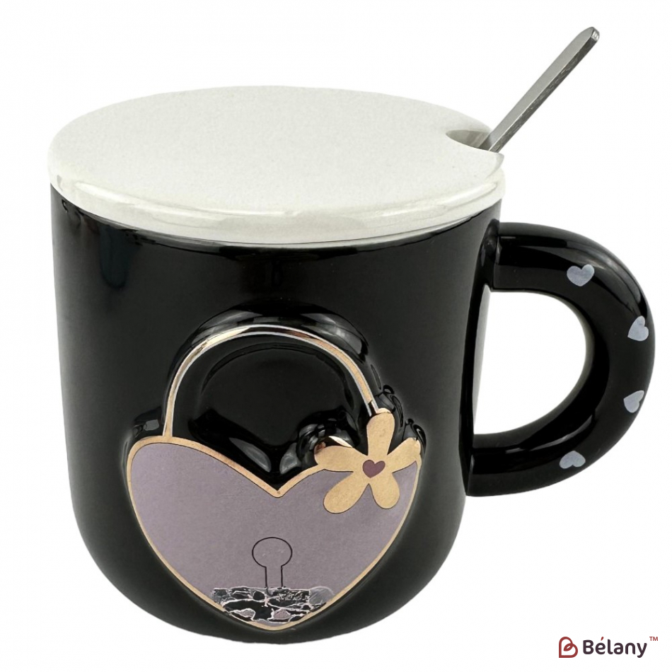 Керамічні чашки "Love unlock" набір із 4шт. | 7