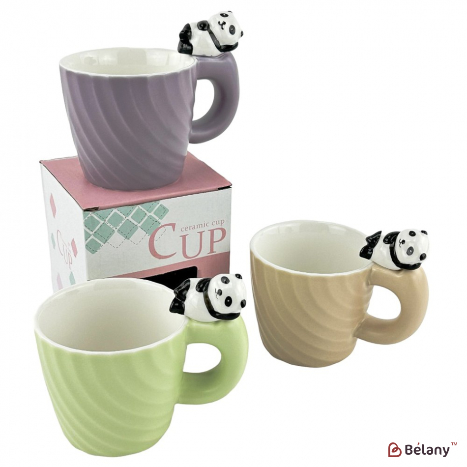 Керамічні чашки "Panda" набір із 3шт.