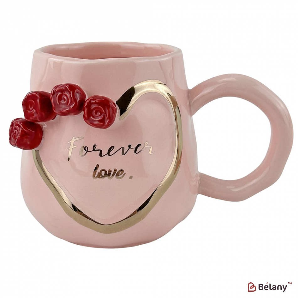 Керамічні чашки "Gold love" набір із 2шт. | 3