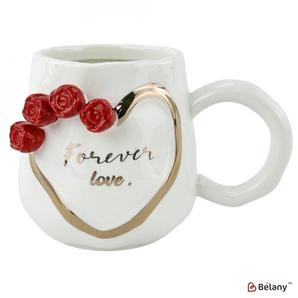 Керамічні чашки "Gold love" набір із 2шт. | 4