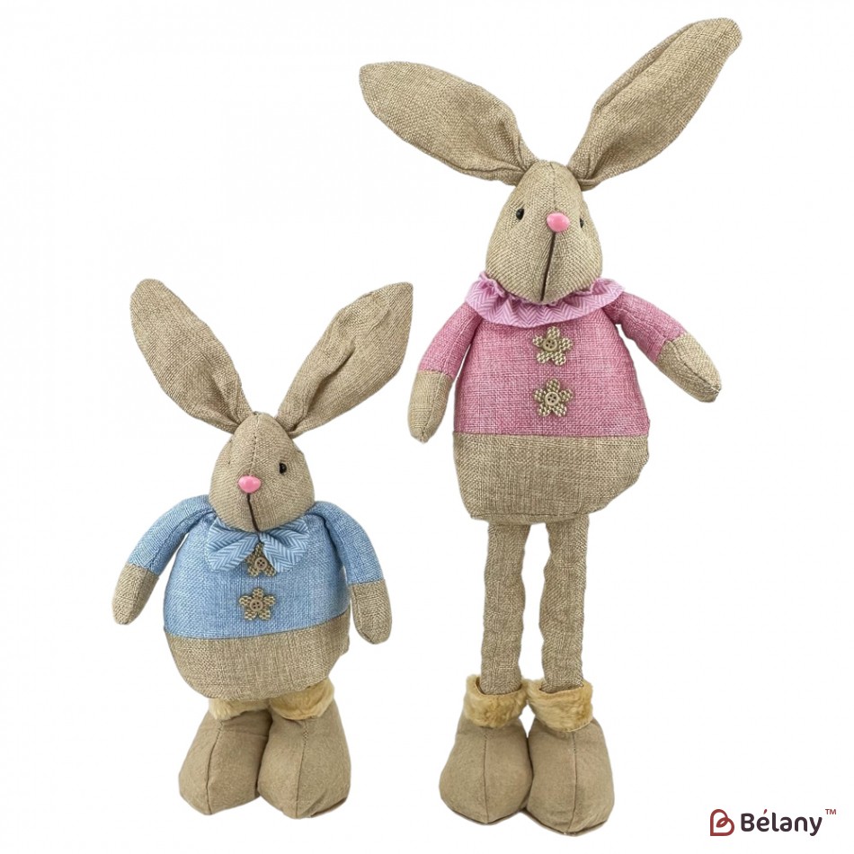 Пасхальные фигуры из мешковины "EggNest" 2 шт.