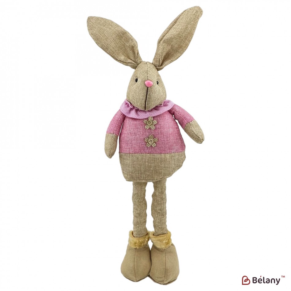 Пасхальные фигуры из мешковины "Easter bunnies" 2 шт. | 4
