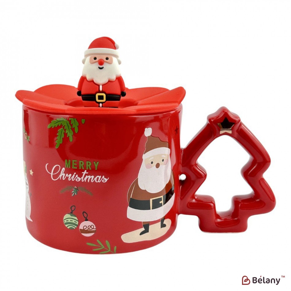 Набір з 4 кухлів "Ялинки #1" 450мл | 4