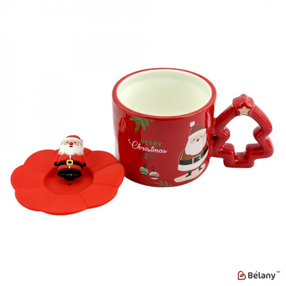 Набір з 4 кухлів "Ялинки #1" 450мл | 7