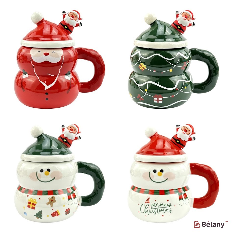 Набір з 4 кухлів "Сніговик" 420мл