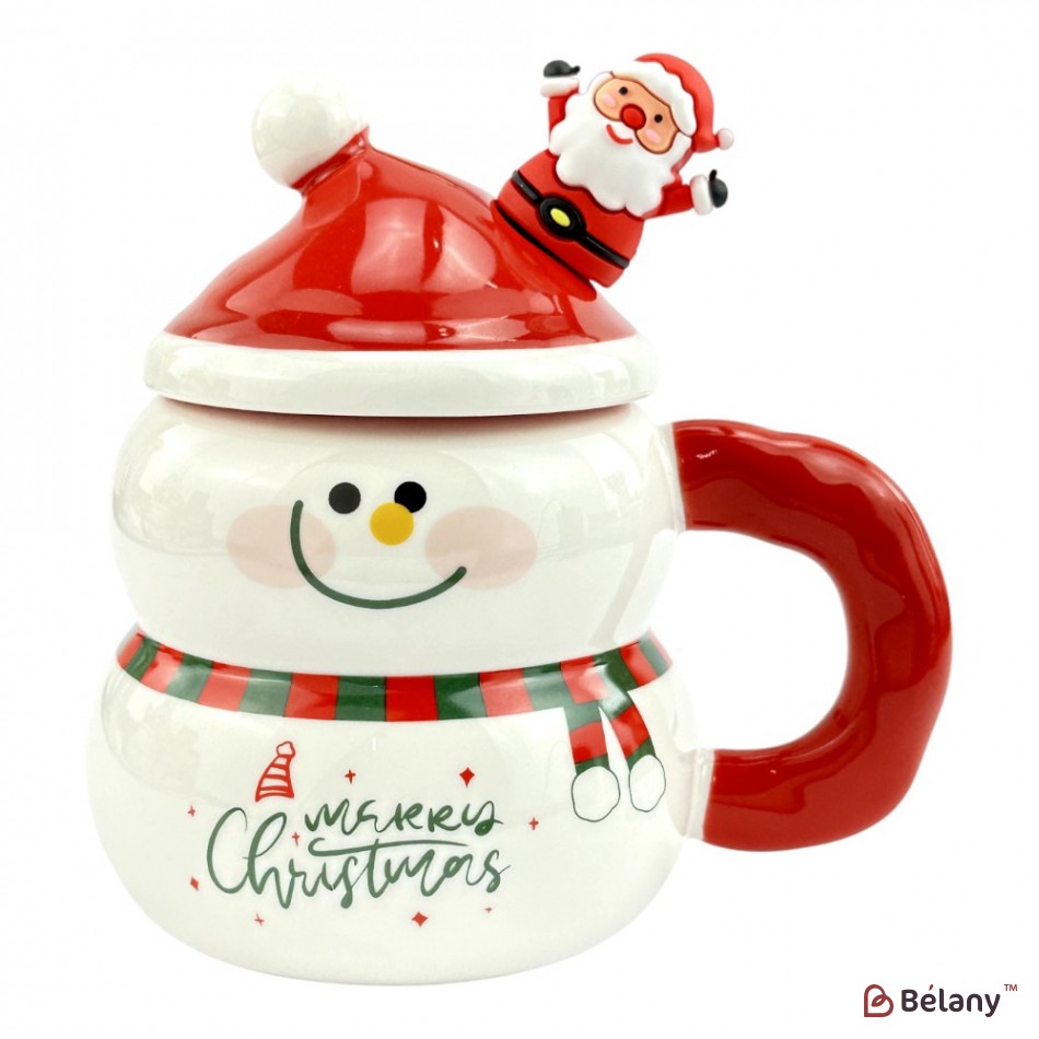 Набір з 4 кухлів "Сніговик" 420мл | 4