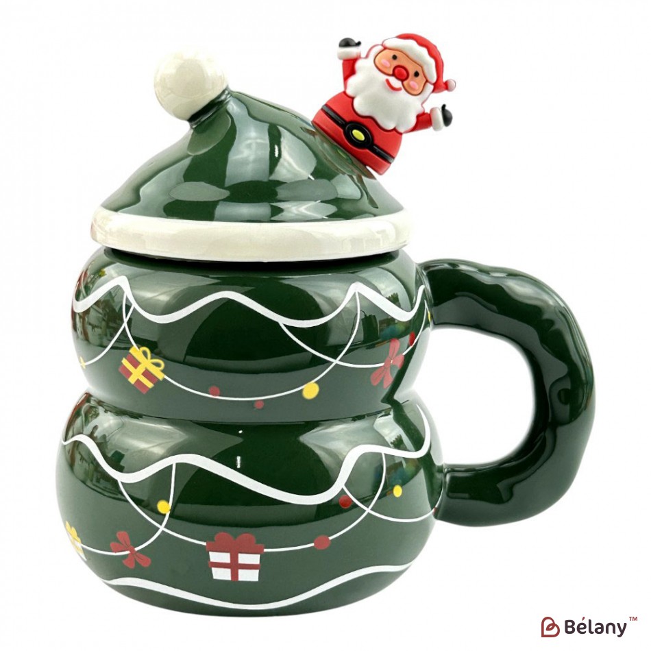 Набір з 4 кухлів "Сніговик" 420мл | 6