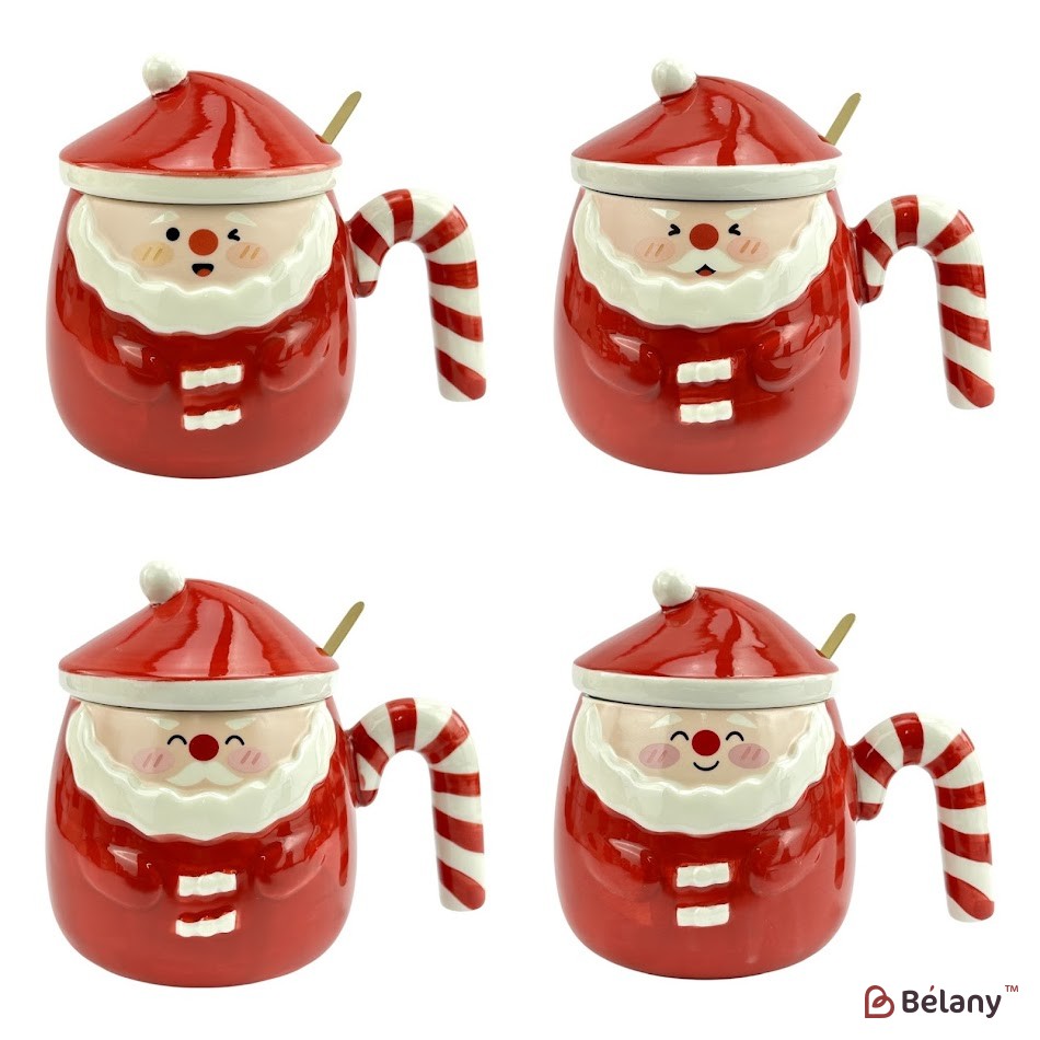 Набір з 4 кухлів "Santa" 450мл