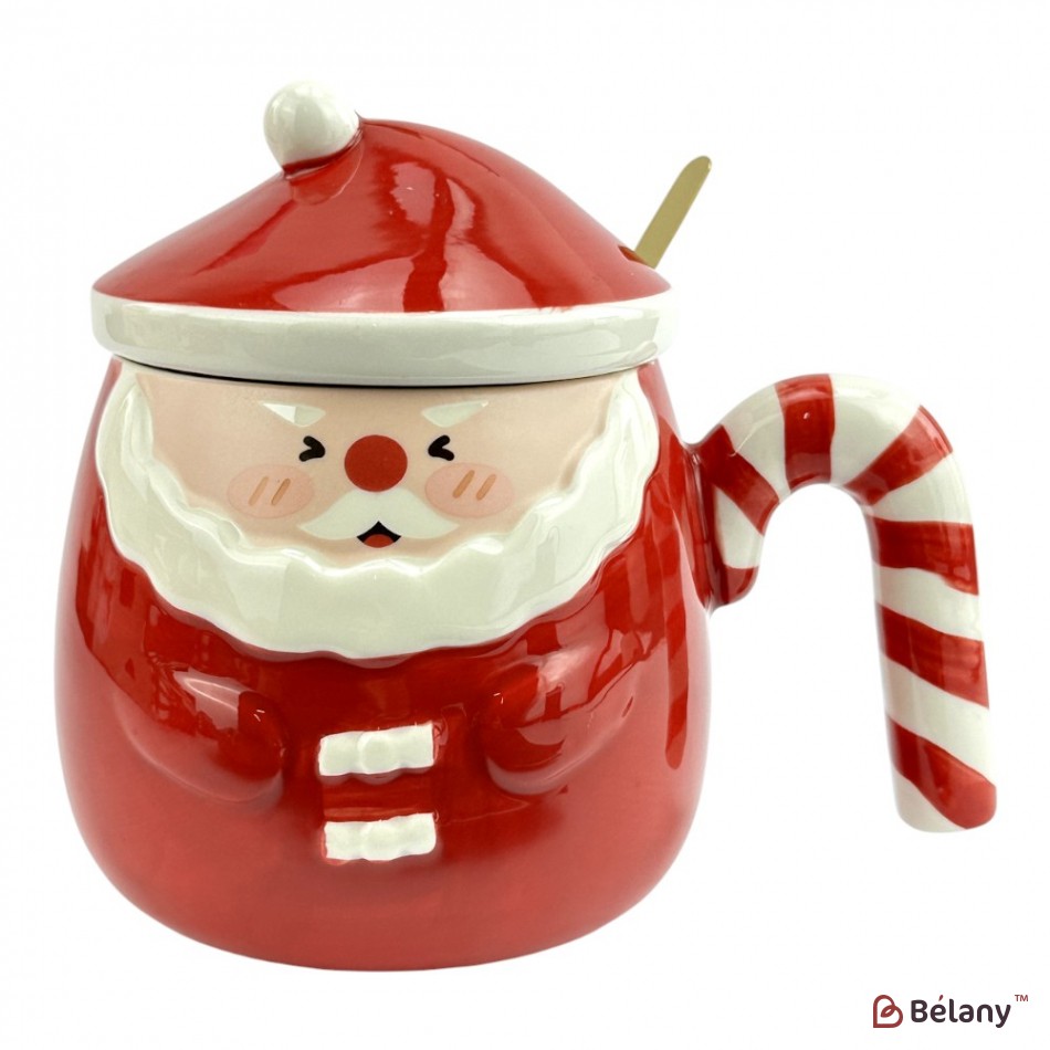 Набір з 4 кухлів "Santa" 450мл | 3