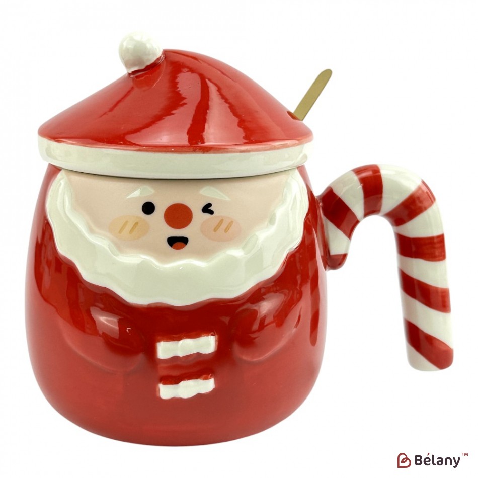 Набір з 4 кухлів "Santa" 450мл | 4