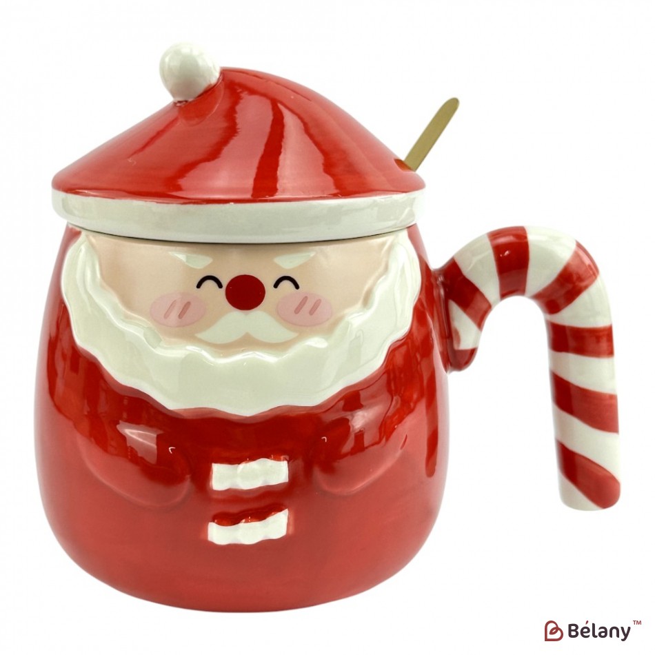 Набір з 4 кухлів "Santa" 450мл | 5