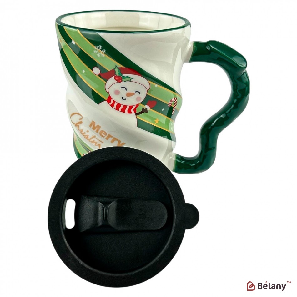 Кружка зелена "WOW" 500мл | 3