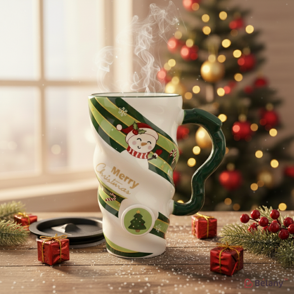 Кружка зелена "WOW" 500мл | 2