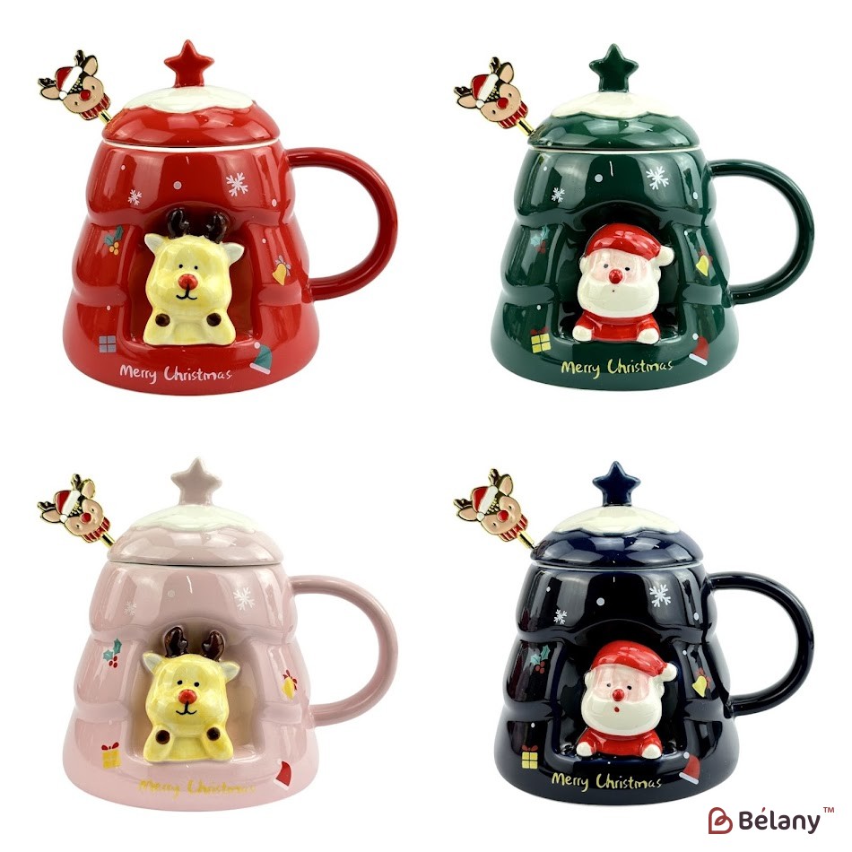 Набір з 4 кухлів "Trees" 480мл