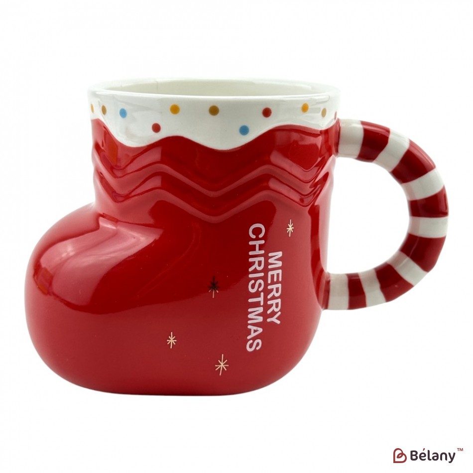 Новорічна чашка "Чобіток" 450мл