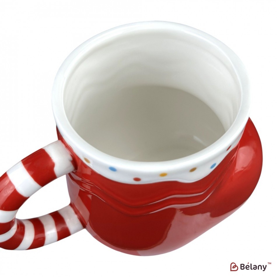 Новорічна чашка "Чобіток" 450мл | 3