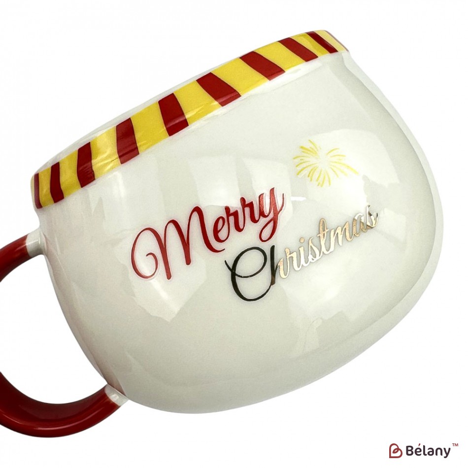 Набір з 2 кухлів з блюдцем і ложкою "Чобіток" 230мл | 5