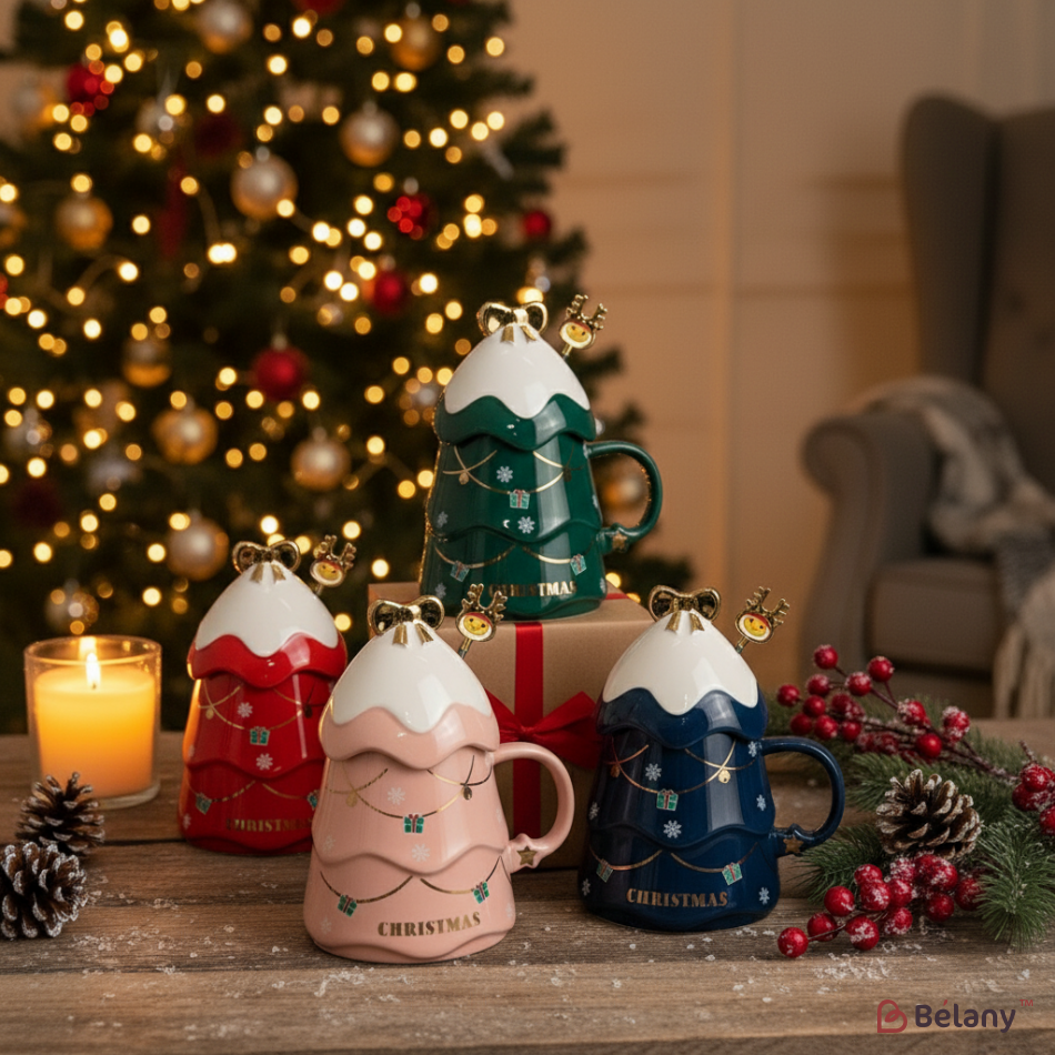 Набір з 4 кухлів "Foresty" 520мл | 2