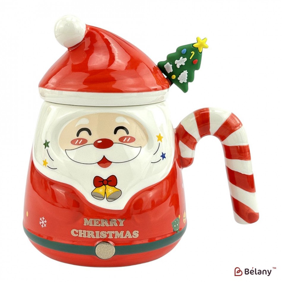 Новорічна чашка в подарунковій упаковці, 400мл, червона | 3