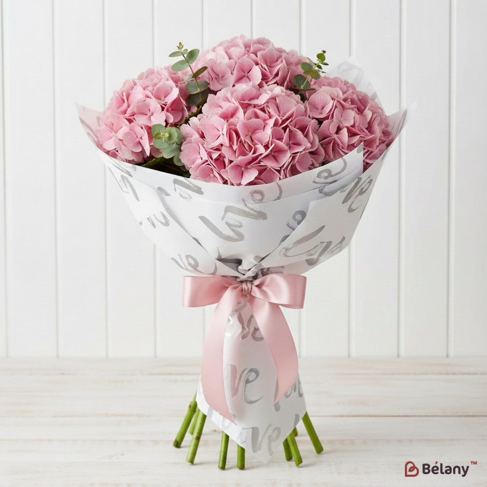 Пленка для цветов "Graffiti hearts" #01