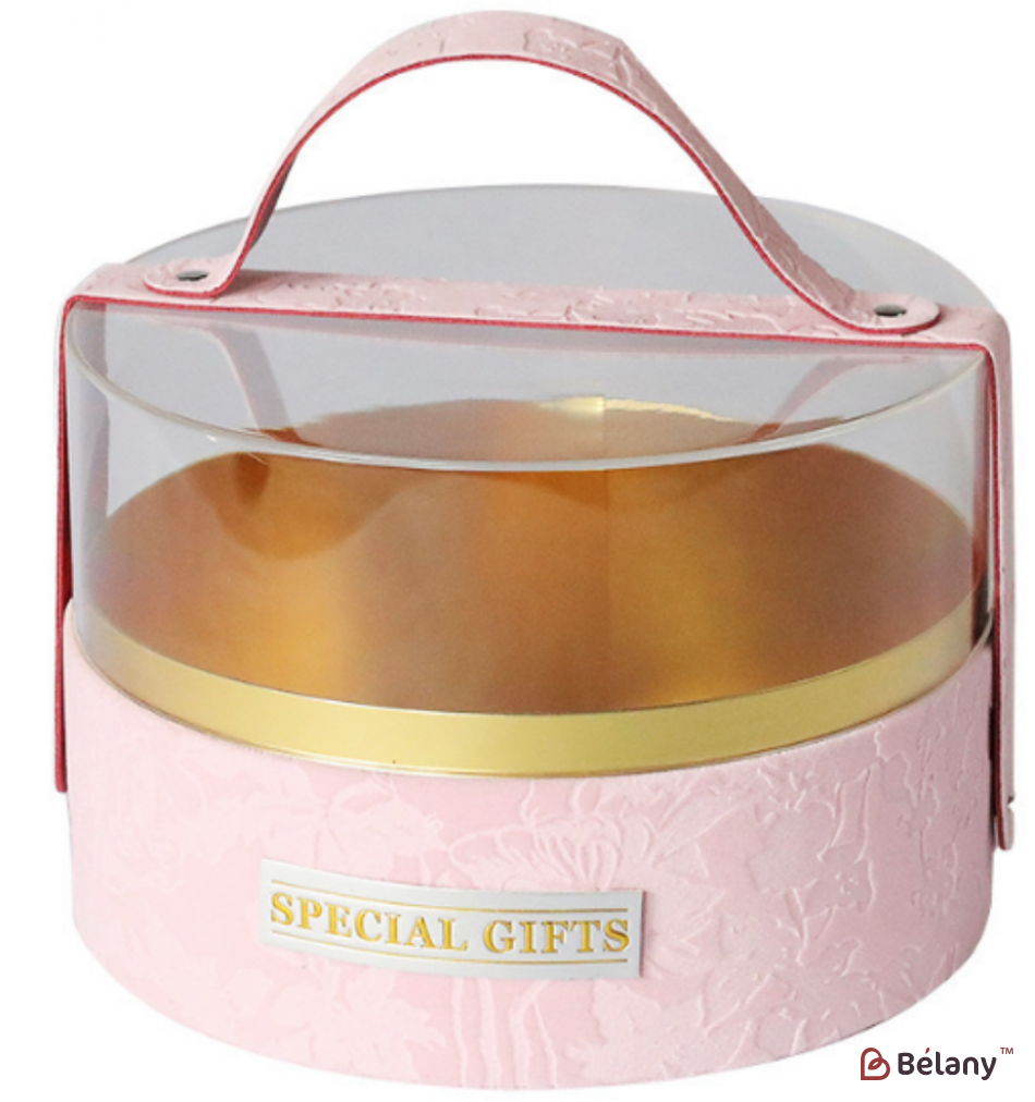 Велюрова коробка "Special Gift" рожева